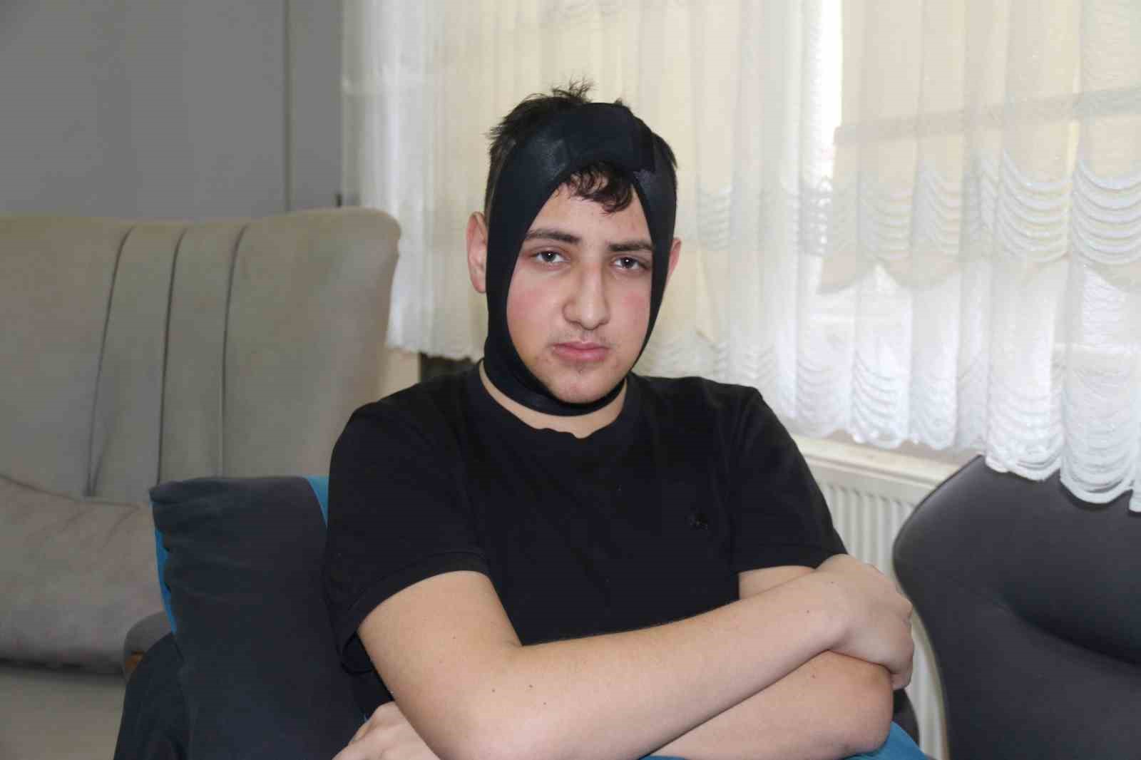 4 öğrenci tarafından omuriliği kırılan Kayra, polislik hayalinden mahrum kalmak istemiyor