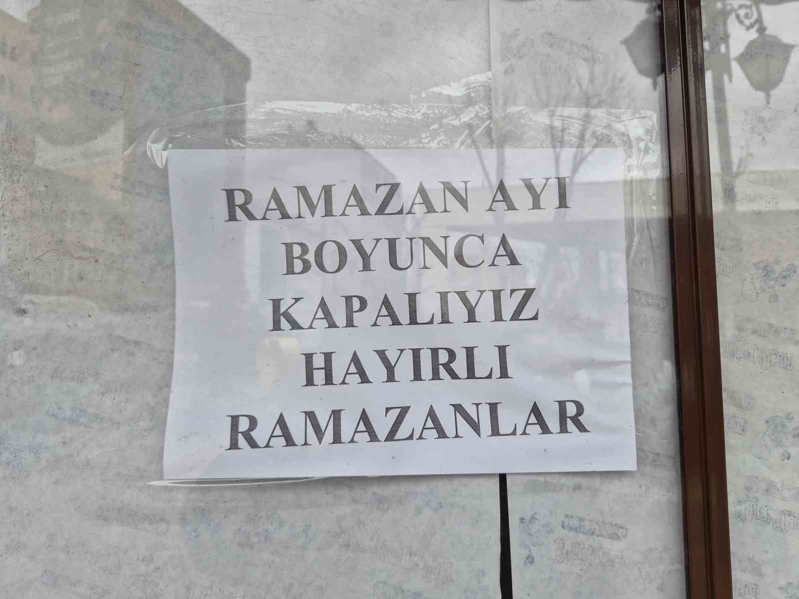 Eskişehir esnafından "Ramazan" arası
